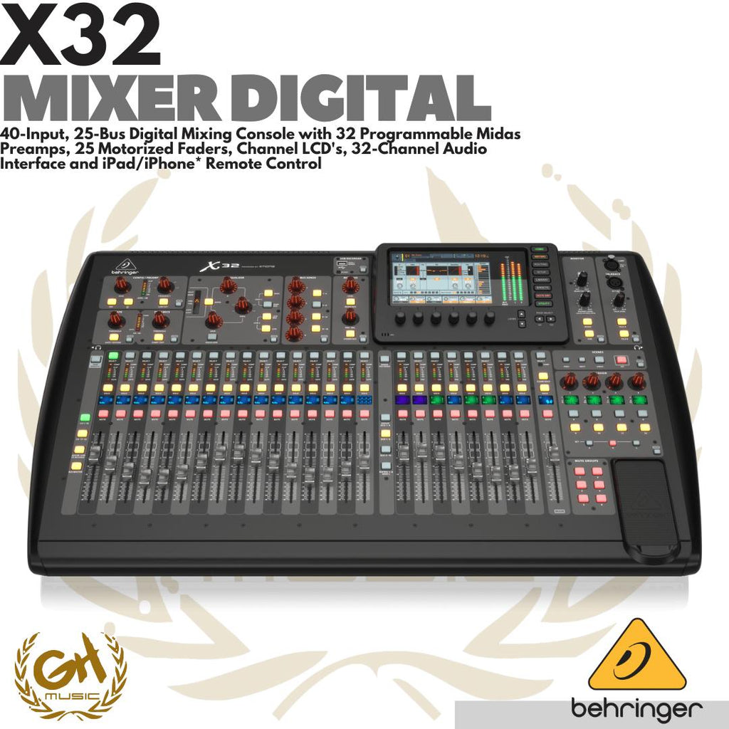 BEHRINGER X32 32-Channel Audio Interface | MIXER DIGITAL