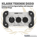 Klark Teknik DS 50 Assive 1-In/2-Out Signal Splitter With Extended Dynamic Range