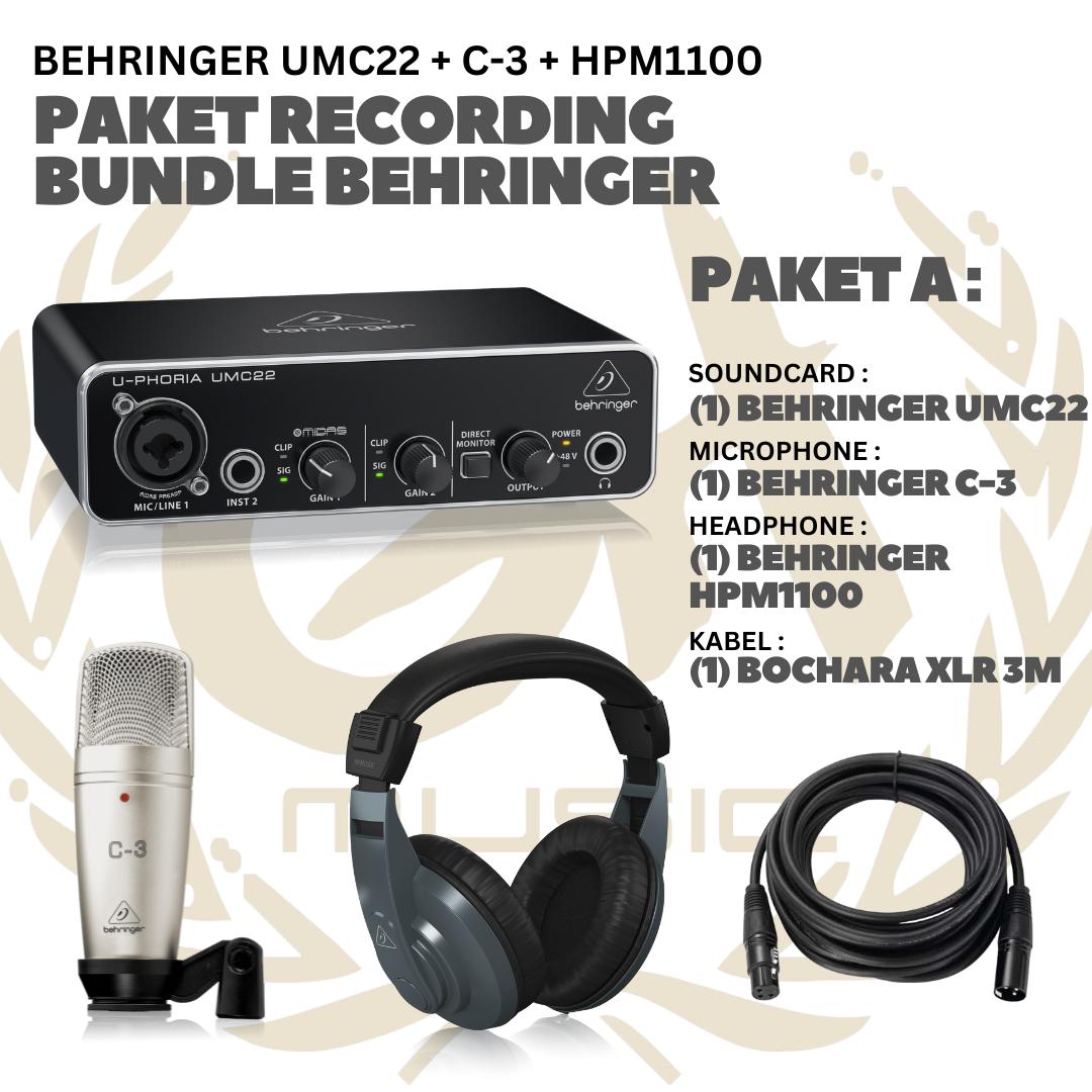 PAKET RECORDING BUNDLE BEHRINGER - PAKET REKAMAN ALL BEHRINGER