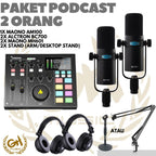 PAKET PODCAST 2 ORANG ALCTRON BC700 + MAONO AM100 + HEADPHONE