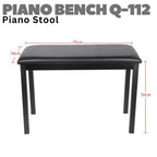 Q-112 Piano Bench Stool | Kursi Keyboard Q112