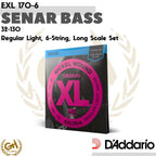 D'ADDARIO NICKEL WOUND XL, EXL 170-6, 32-130, 6 SENAR BASS REG LIGHT