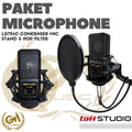 MIC CONDENSER LGT240 PLUS STAND DAN POP FILTER