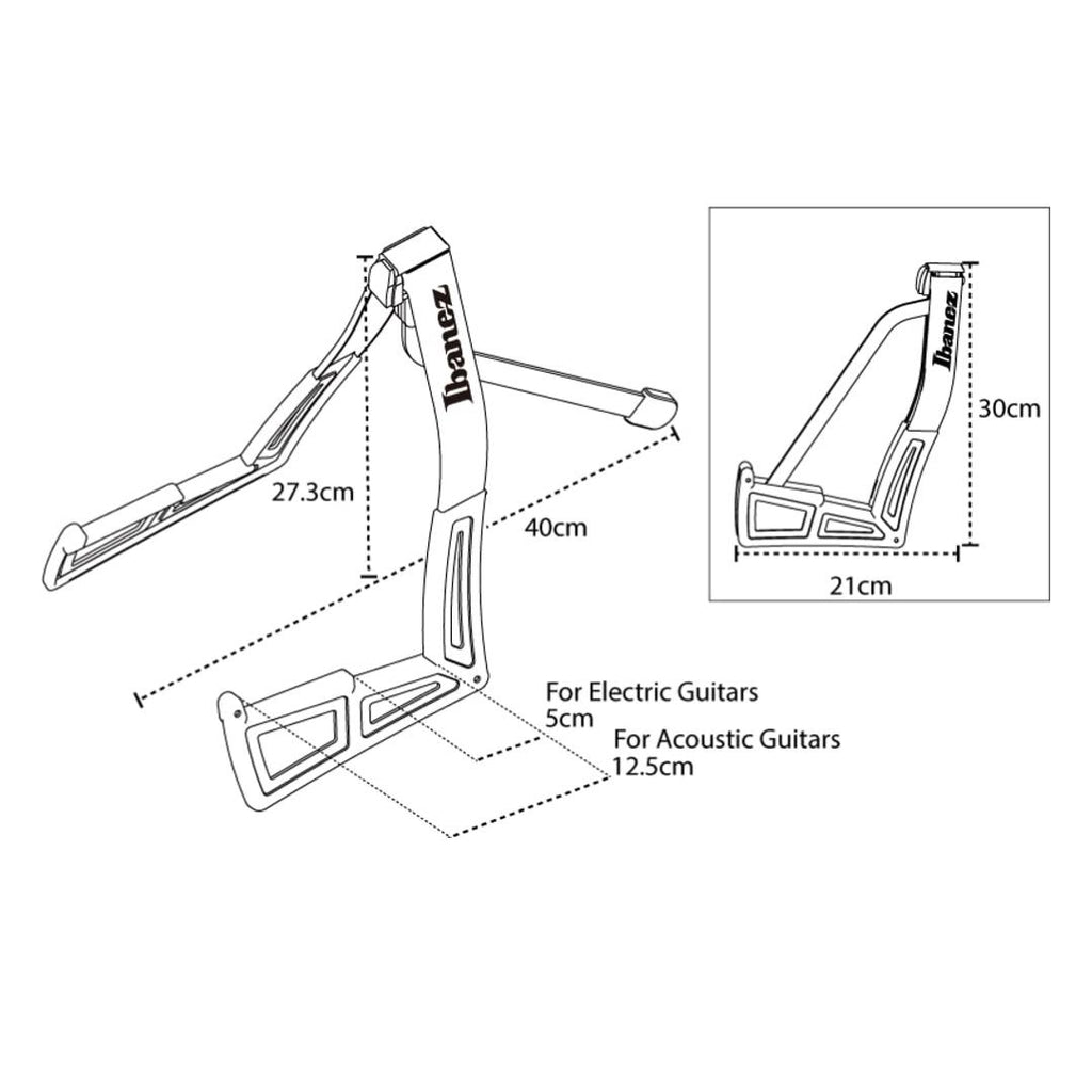 Ibanez ST101 Portable Guitar Stand - Stand Gitar Lantai