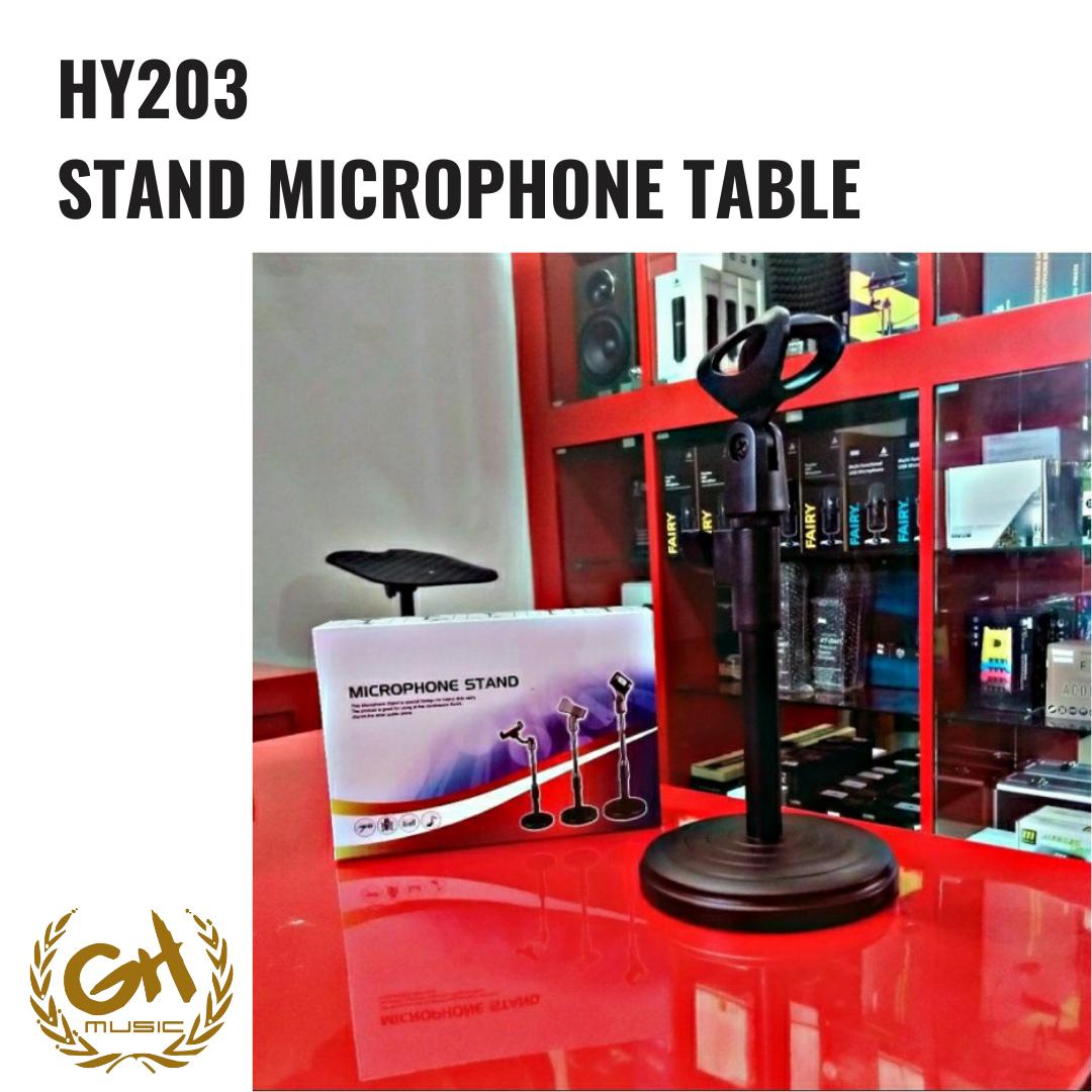 HY-203 Microphone Stand Meja Holder - HY203 Table Stand Mic Original