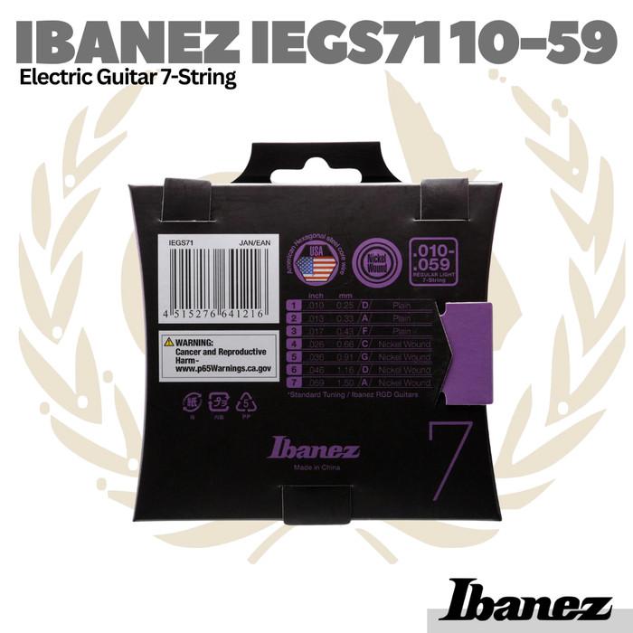 Ibanez IEGS71 10-59 Regular Light Electric Guitar 7-Strings - Senar