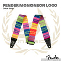 Fender MonoNeon Logo Guitar Strap, Multi-Color - Strap Gitar Bass