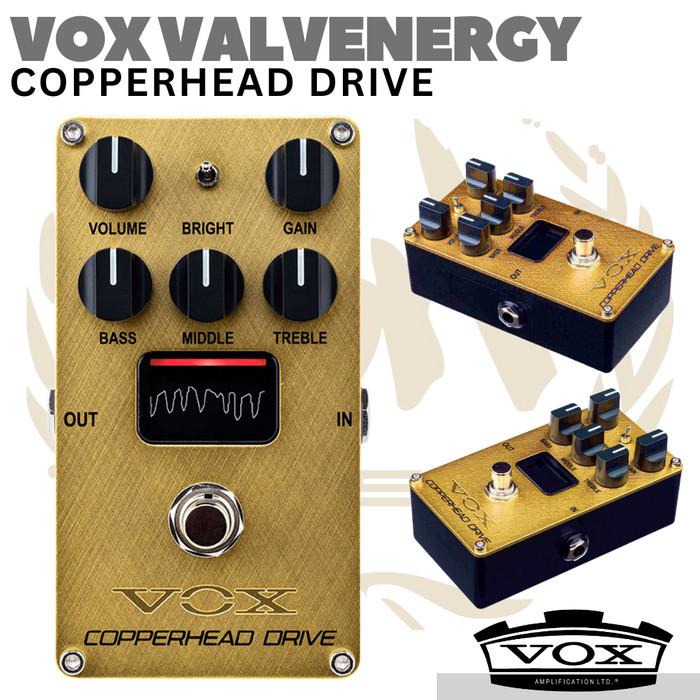 VOX VE-CD VALVENERGY COPPERHEAD DRIVE Effect Guitar Pedal | Efek Gitar Overdrive Asli