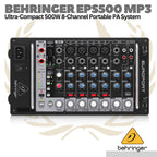 Behringer EPS500MP3 Compact Portable PA System - Speaker Mixer