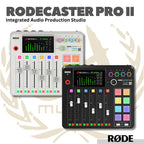 RodeCaster Pro II Integrated Audio Production Studio - Soundcard Mixer Livestreaming Rode Caster Pro II