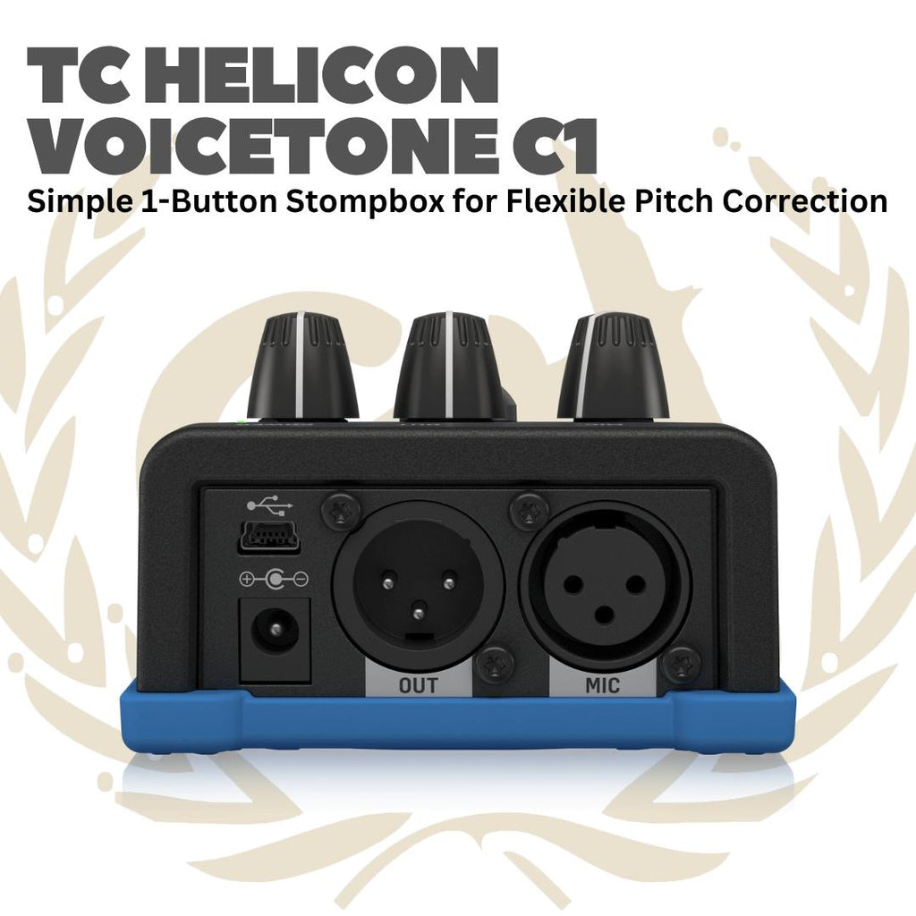 TC Helicon Voicetone C1 - C 1 Voice tone Efek Gitar Bass Pedal C-1