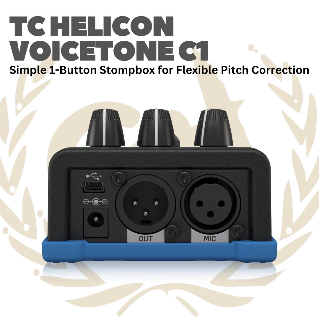 TC Helicon Voicetone C1 - C 1 Voice tone Efek Gitar Bass Pedal C-1