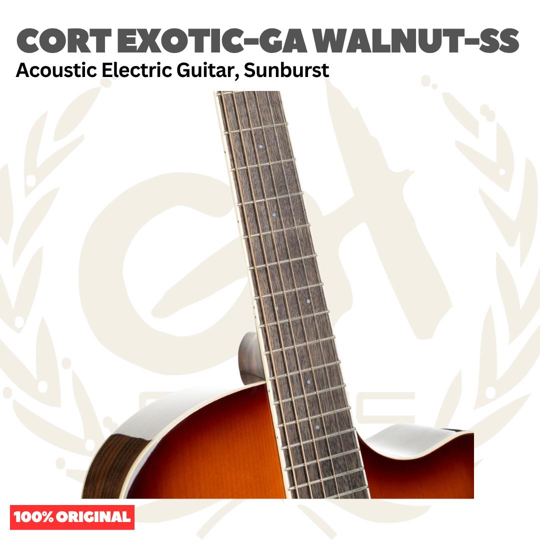 Cort Exotic-GA Walnut Sunburst Acoustic Electric Guitar
