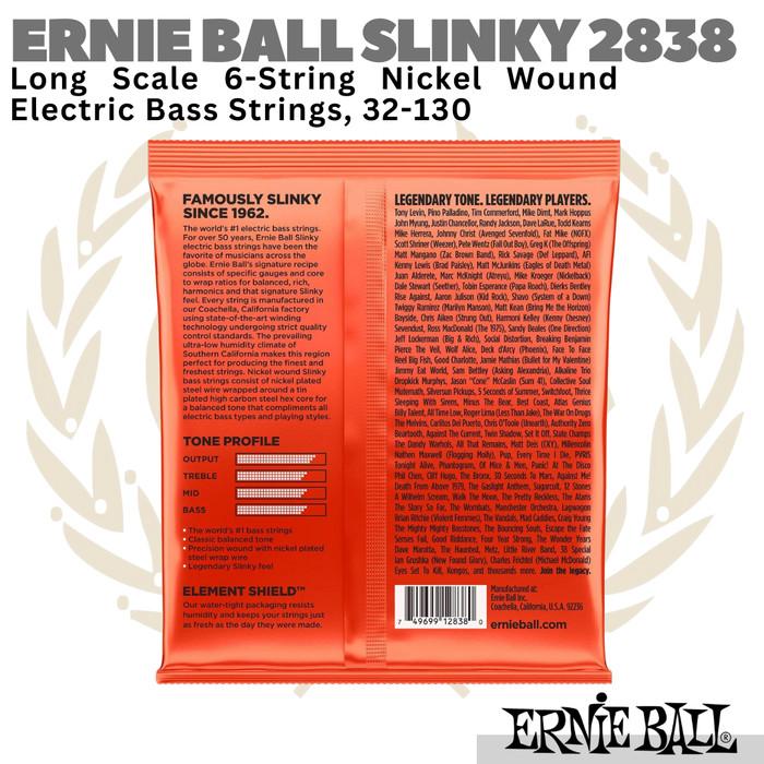 Ernie Ball Slinky 2838 Long Scale 6 Strings Nickel Wound | Senar Bass
