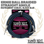 ERNIE BALL BRAIDED Straight Angle Instrument Cable | Kabel Jack Gitar
