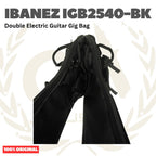 Ibanez IGB2540-BK Double Electric Guitar Gig Bag - Tas Gitar Listrik Elektrik Dobel Gigbag IGB2540