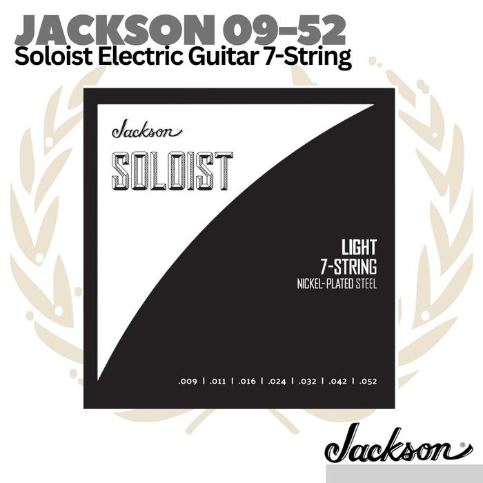 Jackson Soloist Electric Guitar Strings, 7-String, Light, 9-52