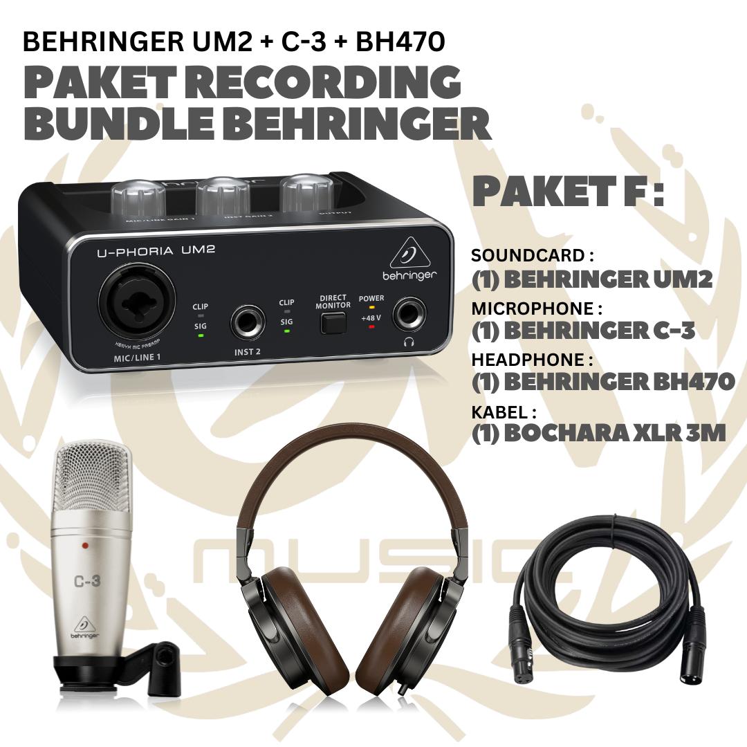 PAKET RECORDING BUNDLE BEHRINGER - PAKET REKAMAN ALL BEHRINGER
