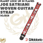 D'ADDARIO X JOE SATRIANI UP IN FLAMES 50PLJS02 PLANET LOCK WOVEN STRAP