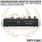 BEHRINGER XENYX 1002SFX Audio Mixer with USB Streaming Interface