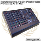 RECORDING TECH PRO-RTX8 8 Channel Professional Audio Mixer