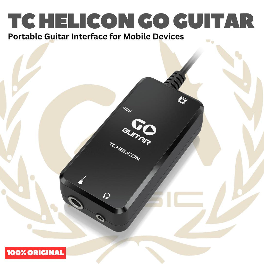 TC Helicon GO Guitar Portable Guitar Interface for Mobile Devices - Soundcard Gitar Hp
