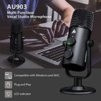 MAONO AU-903 USB CONDENSER MICROPHONE RECORDING PODCAST ZOOM ASMR