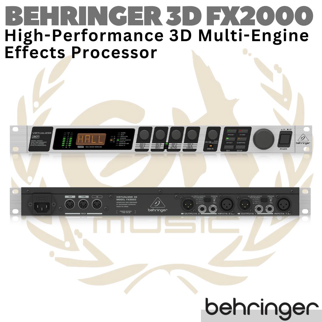 BEHRINGER VIRTUALIZER 3D FX2000 Multi Engine Effects | Efek Vocal
