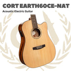 CORT Earth60CE Acoustic Electric Guitar | Gitar Akustik Elektrik