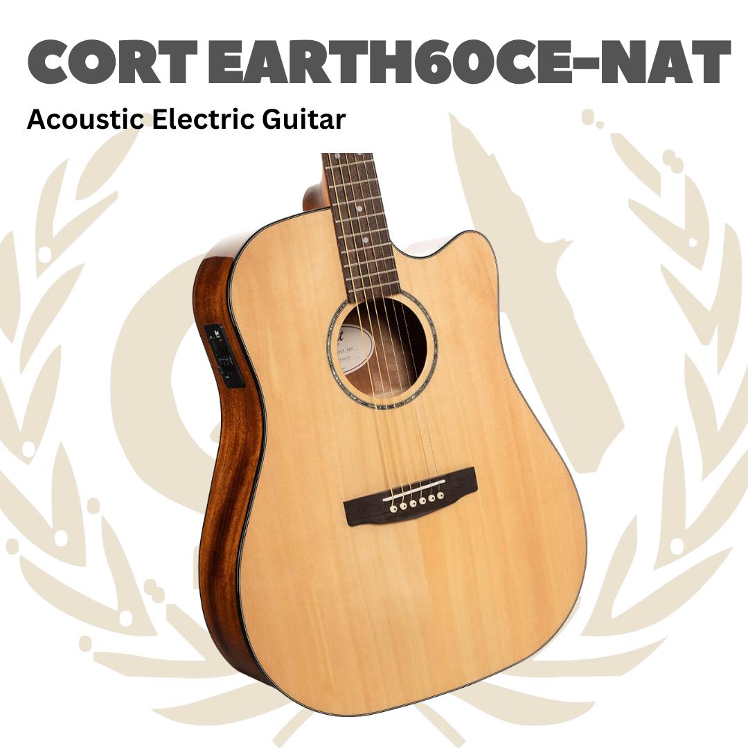 CORT Earth60CE Acoustic Electric Guitar | Gitar Akustik Elektrik