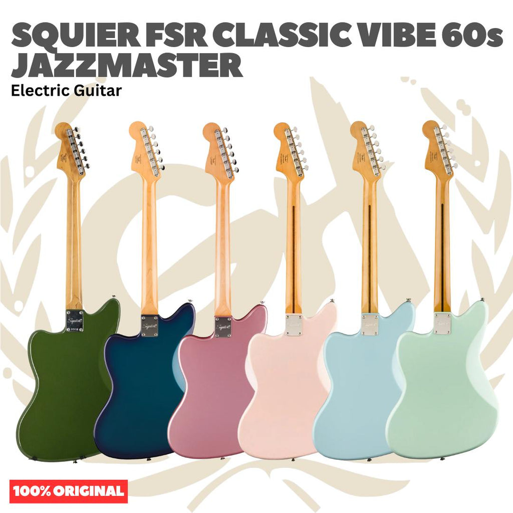 Squier FSR Classic Vibe 60s Jazzmaster Electric Guitar - Gitar Listrik Elektrik Original Asli