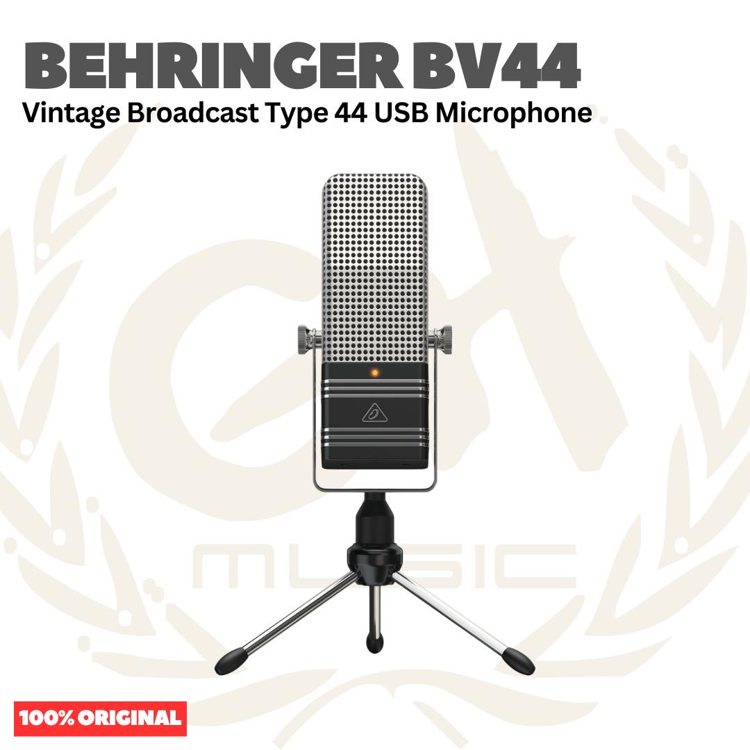 Behringer BV44 Vintage Broadcast Type 44 USB Microphone - Mic Condenser