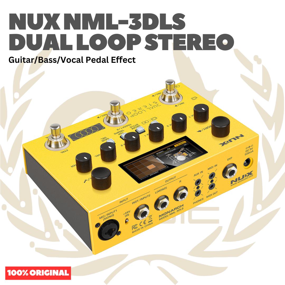 NUX NML-3DLS Dual Loop Stereo Guitar Bass Vocal Pedal Effect - Efek Pedal Gitar Bass Vokal Original Asli