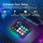 Maono G1 Neo Live Streaming Audio Interface - Soundcard Gaming Podcast