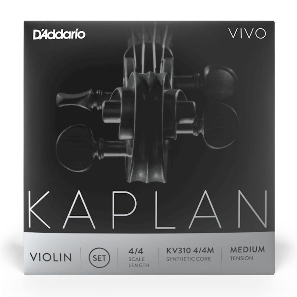 D'addario KV310-4/4L Kaplan Vivo Violin String Set, Light Tension - Senar Biola
