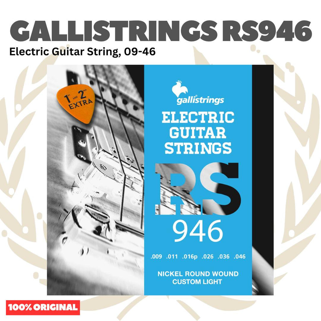 GALLISTRINGS RS946 Electric Guitar Strings 09-46 - Senar Gitar Listrik Elektrik Galli Strings RS946 Original Asli