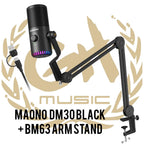 Mic USB MAONO DM30 Gaming RGB Microphone For PC Phone Computer Laptop