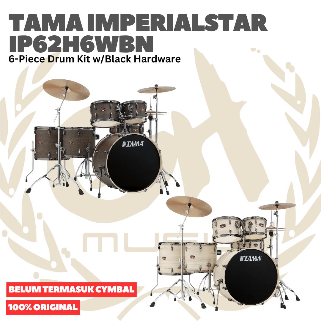 TAMA IP62H6WBN Imperialstar 6-Piece Drum Kit w/Black Hardware (Limited) - Drum Akustik Set Lengkap Tanpa Simbal Original Asli