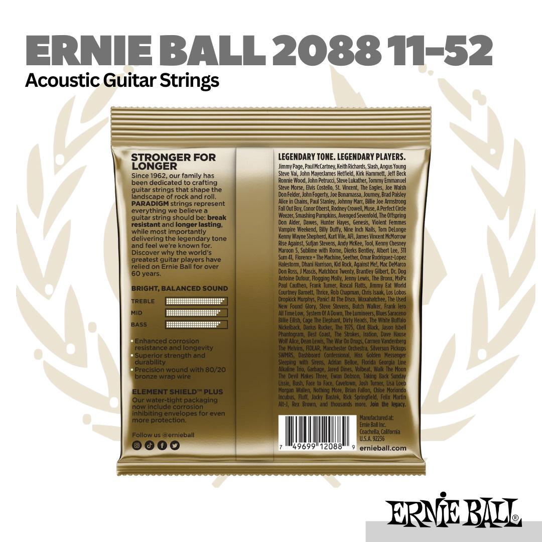 Ernie Ball 2088 Acoustic Guitar Strings 11-52 - Senar Gitar Akustik