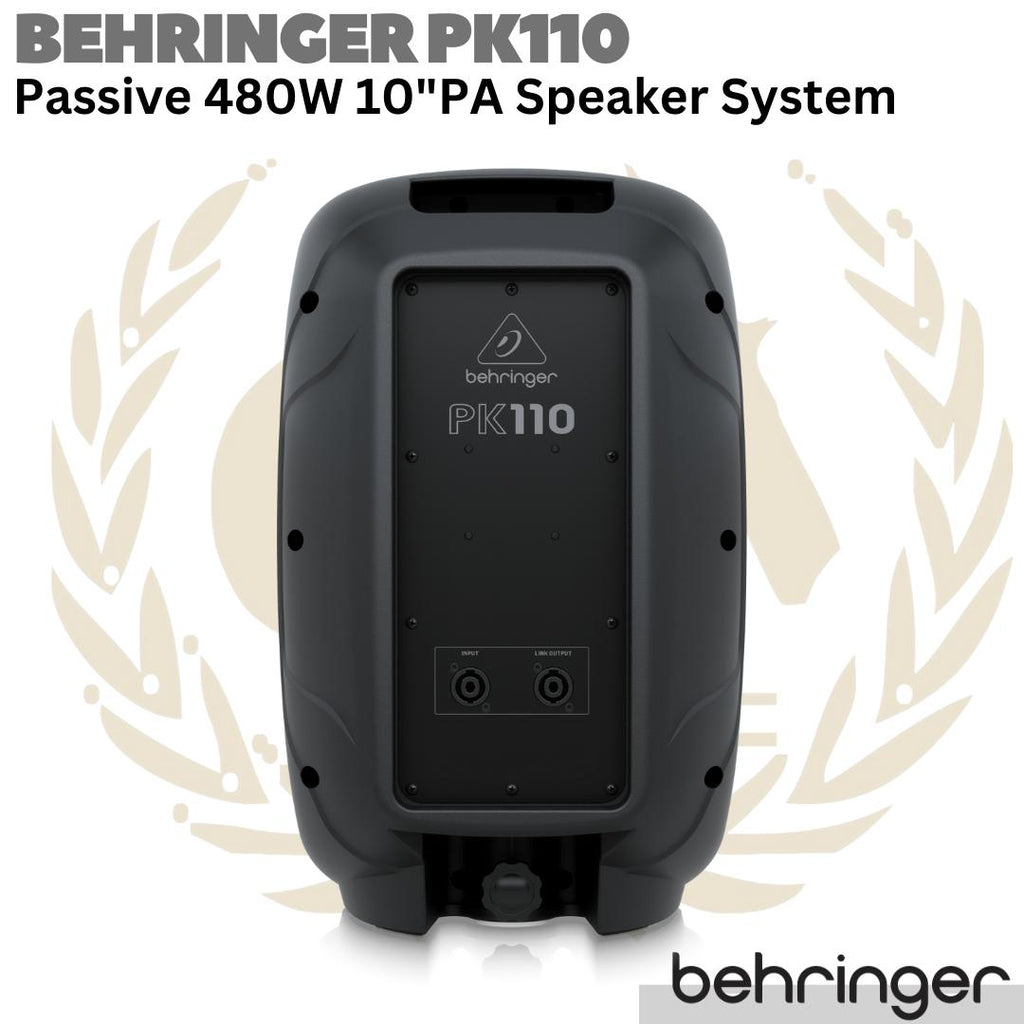 BEHRINGER PK110 Passive 480W 10 inch PA Speaker System | Spiker Pasif