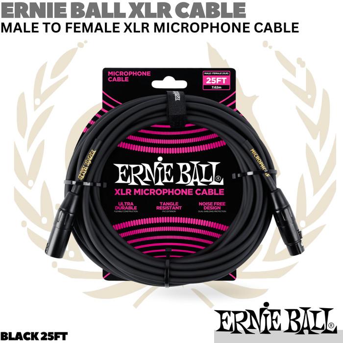 ERNIE BALL XLR Male to Female Microphone Cable | Kabel Mic XLR