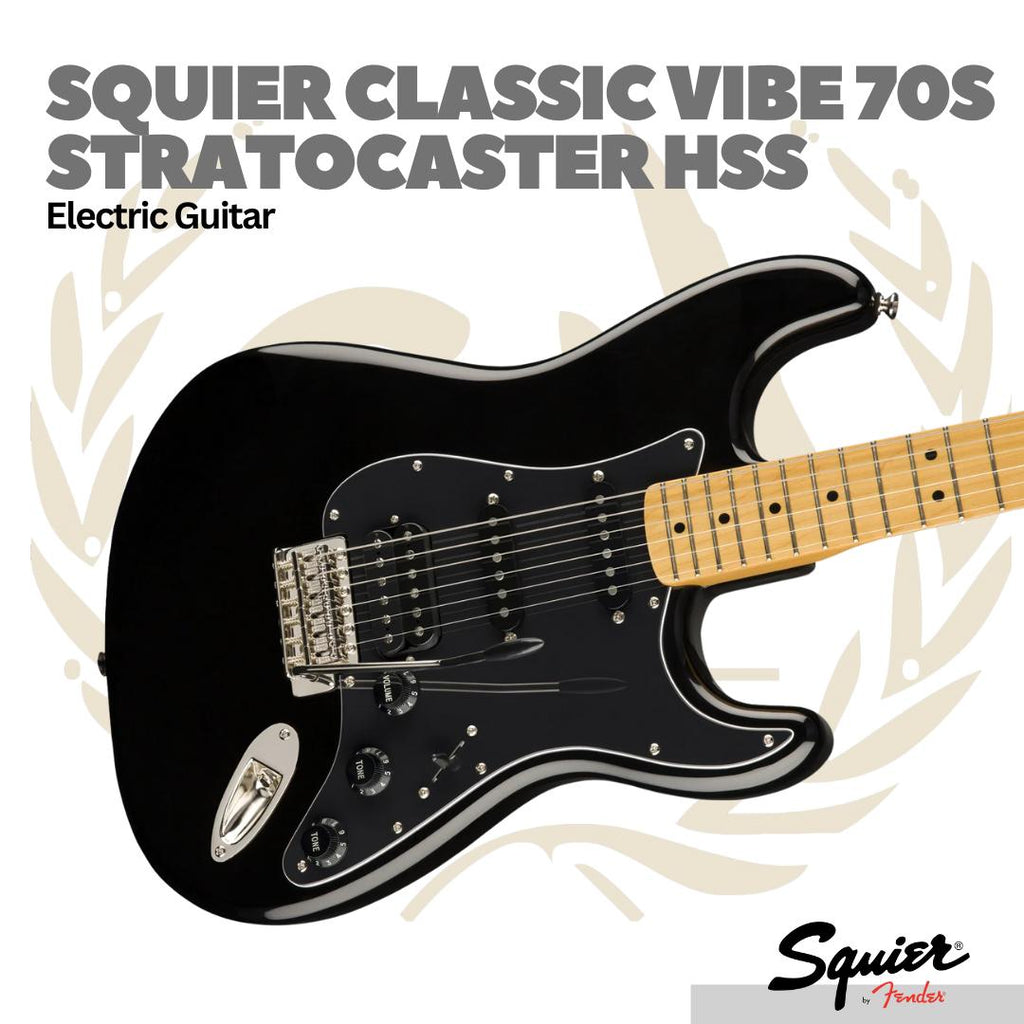 Squier Classic Vibe 70s Stratocaster HSS Electric Guitar - Gitar Elektrik
