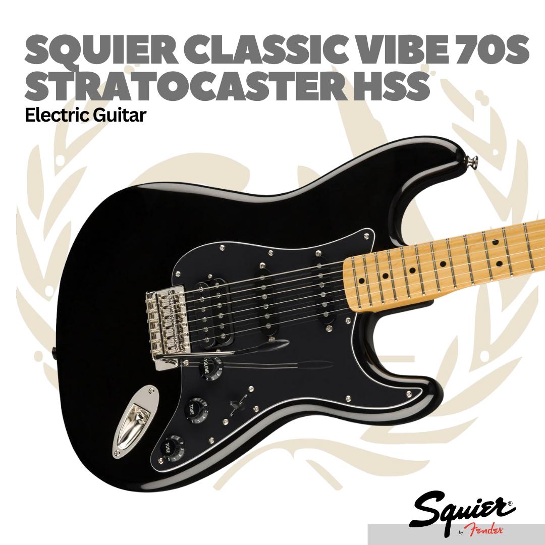 Squier Classic Vibe 70s Stratocaster HSS Electric Guitar - Gitar Elektrik