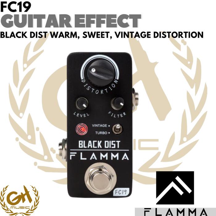 FLAMMA FC19 Black Dist - Warm, Sweet, Vintage Distortion - Efek Gitar