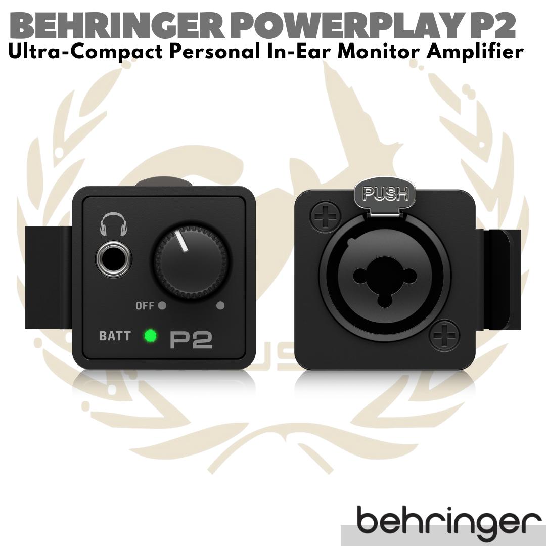 BEHRINGER POWERPLAY P2 Personal In Ear / Headphone Monitor Amplifier