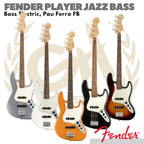 FENDER PLAYER JAZZ BASS Guitar Electric, Pau Ferro FB | Bass Listrik