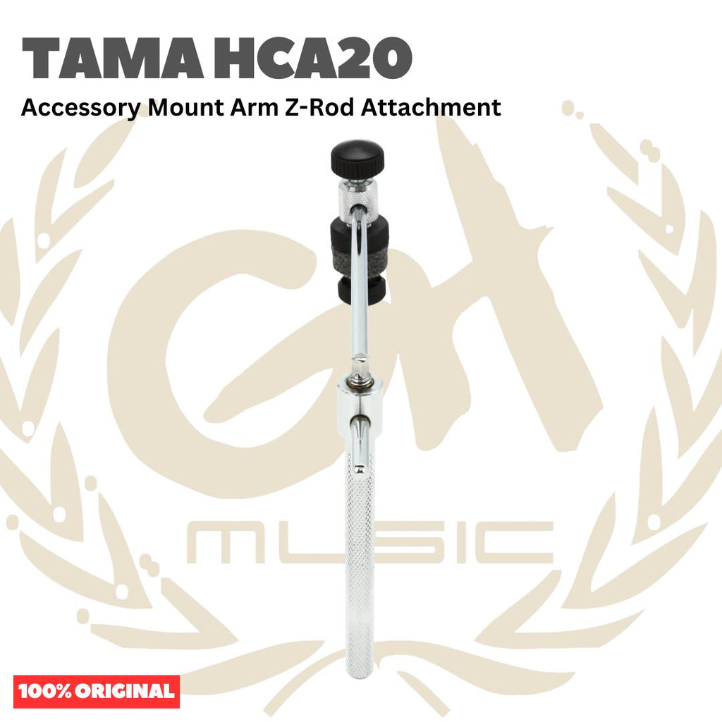 TAMA HCA20 Accessory Mount Arm Z-Rod Attachment - Clamp Simbal Drum