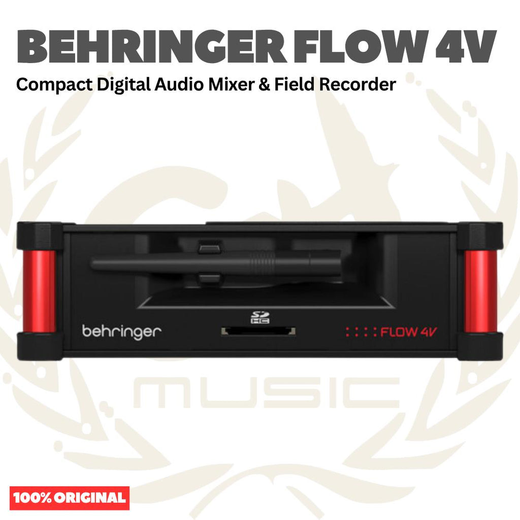 Behringer FLOW 4V Compact Digital Audio Mixer & Field Recorder