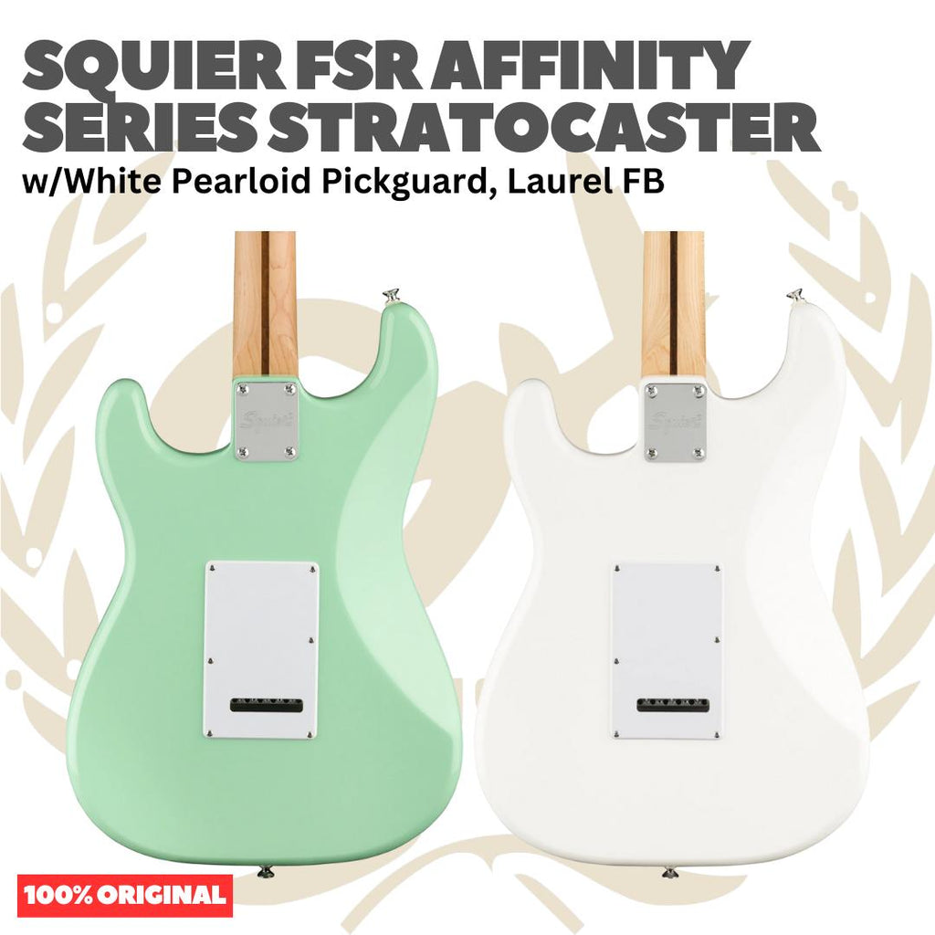 SQUIER FSR Affinity Series Stratocaster w/Pearloid Pickguard Electric Guitar - Gitar Listrik Elektrik Original Asli