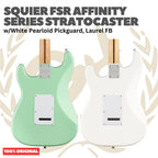 SQUIER FSR Affinity Series Stratocaster w/Pearloid Pickguard Electric Guitar - Gitar Listrik Elektrik Original Asli